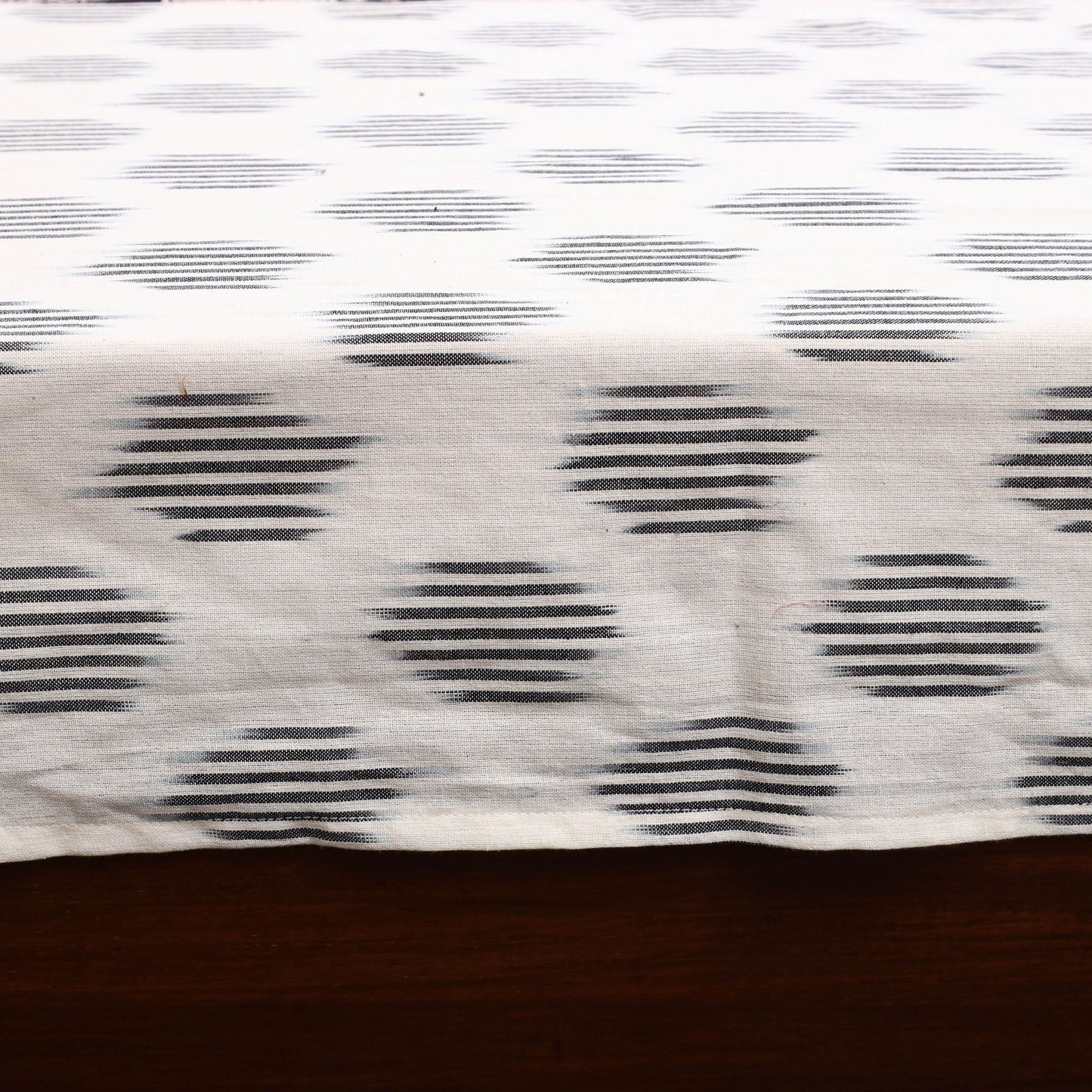 Pochampally ikat with bagh patch cotton bedsheet set 18
