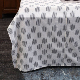 Pochampally ikat with bagh patch cotton bedsheet set 18