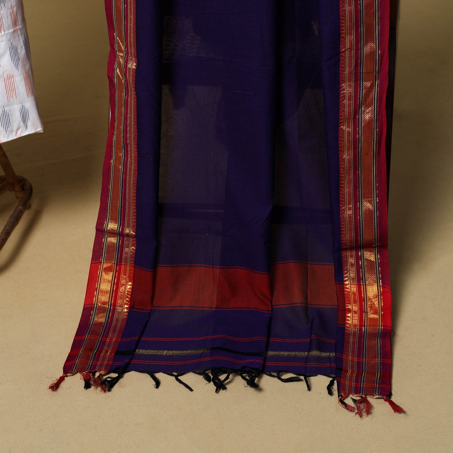 Pochampally ikat cotton 2pc unstitched dress material