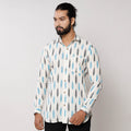  Pochampally Ikat Pure Cotton Men Full Sleeve Shirt 