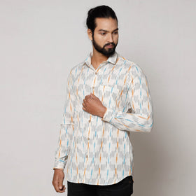 Buy Pochampally Ikat Pure Cotton Men Full Sleeve Shirt Online l iTokri.com