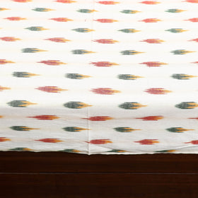 Pochampally Ikat with Sanganeri Patch Cotton Bedsheet Set