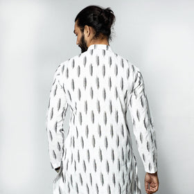 Buy Pochampally Ikat Weave Cotton Men short Kurta Online at iTokri.com