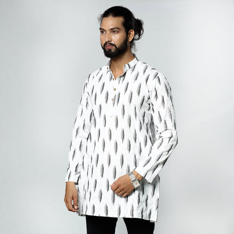 Buy Pochampally Ikat Weave Cotton Men short Kurta Online at iTokri.com