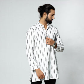Buy Pochampally Ikat Weave Cotton Men short Kurta Online at iTokri.com
