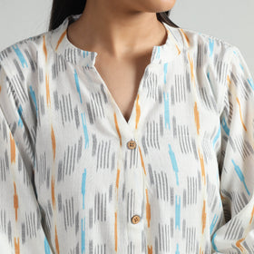 Buy Pochampally Ikat Weave Flare Cotton Dress Online l iTokri.com