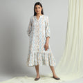 Buy Pochampally Ikat Weave Flare Cotton Dress Online l iTokri.com