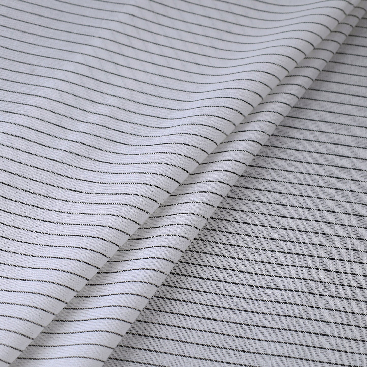 White Prewashed Cotton Jacquard Fabric