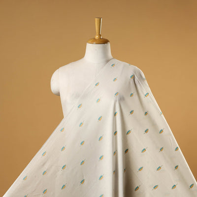 White - prewashed cotton jacquard fabric 16 - handcrafted