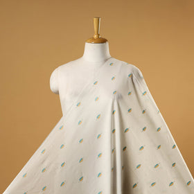 White - prewashed cotton jacquard fabric 16 - handcrafted