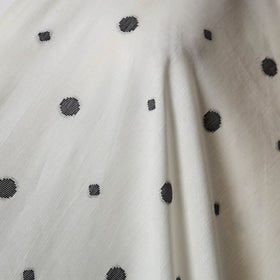 White - prewashed cotton jacquard fabric 27 - handcrafted