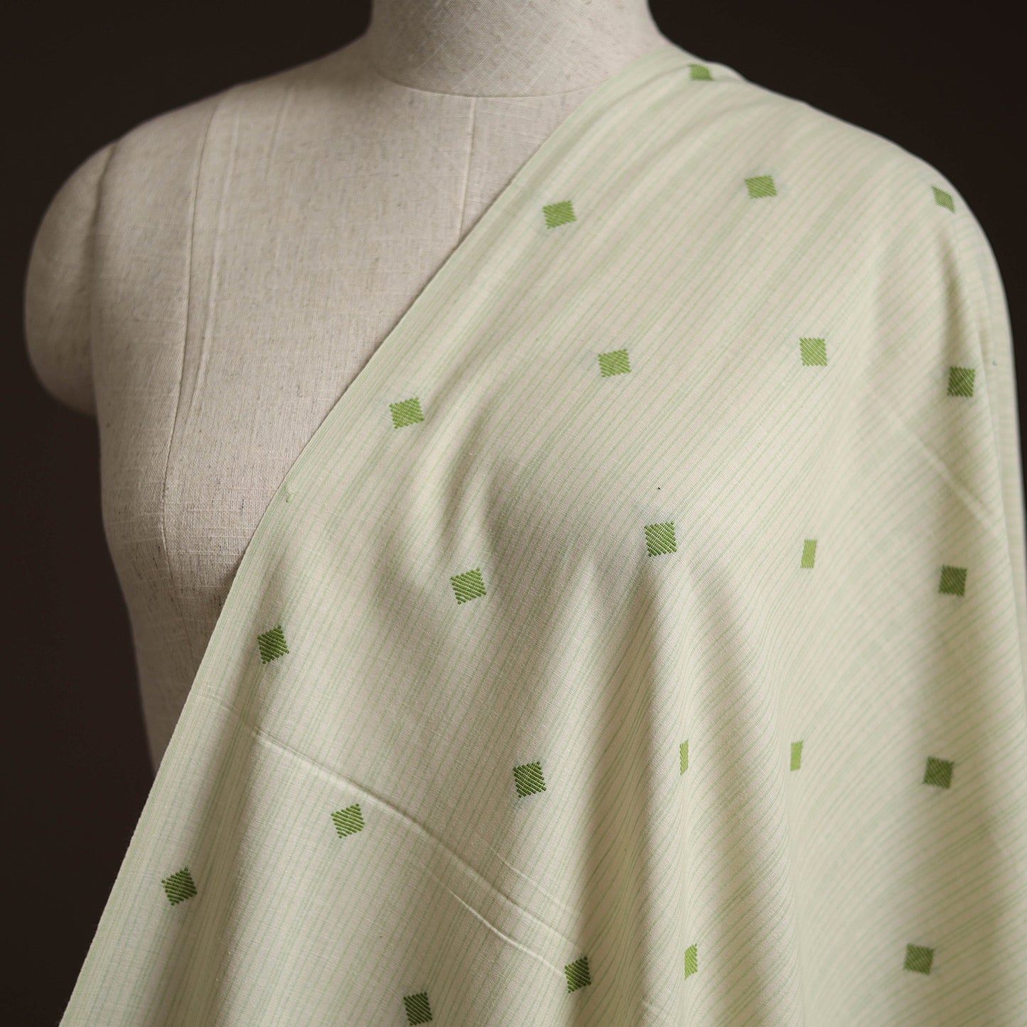 Prewashed cotton jacquard fabric 29 - handcrafted