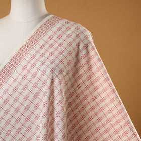 White - prewashed cotton jacquard fabric 34 - handcrafted