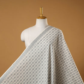 White - prewashed cotton jacquard fabric 35 - handcrafted