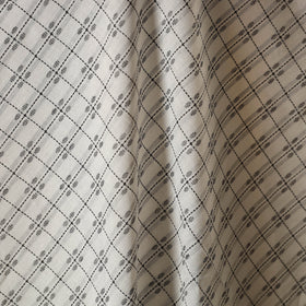 White - prewashed cotton jacquard fabric 35 - handcrafted