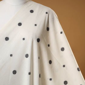 White - prewashed cotton jacquard weave fabric 28