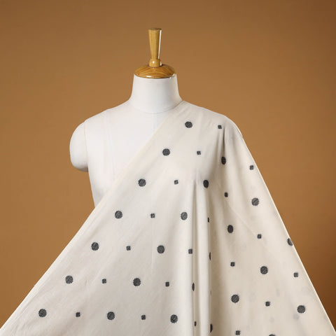 White - prewashed cotton jacquard weave fabric 28