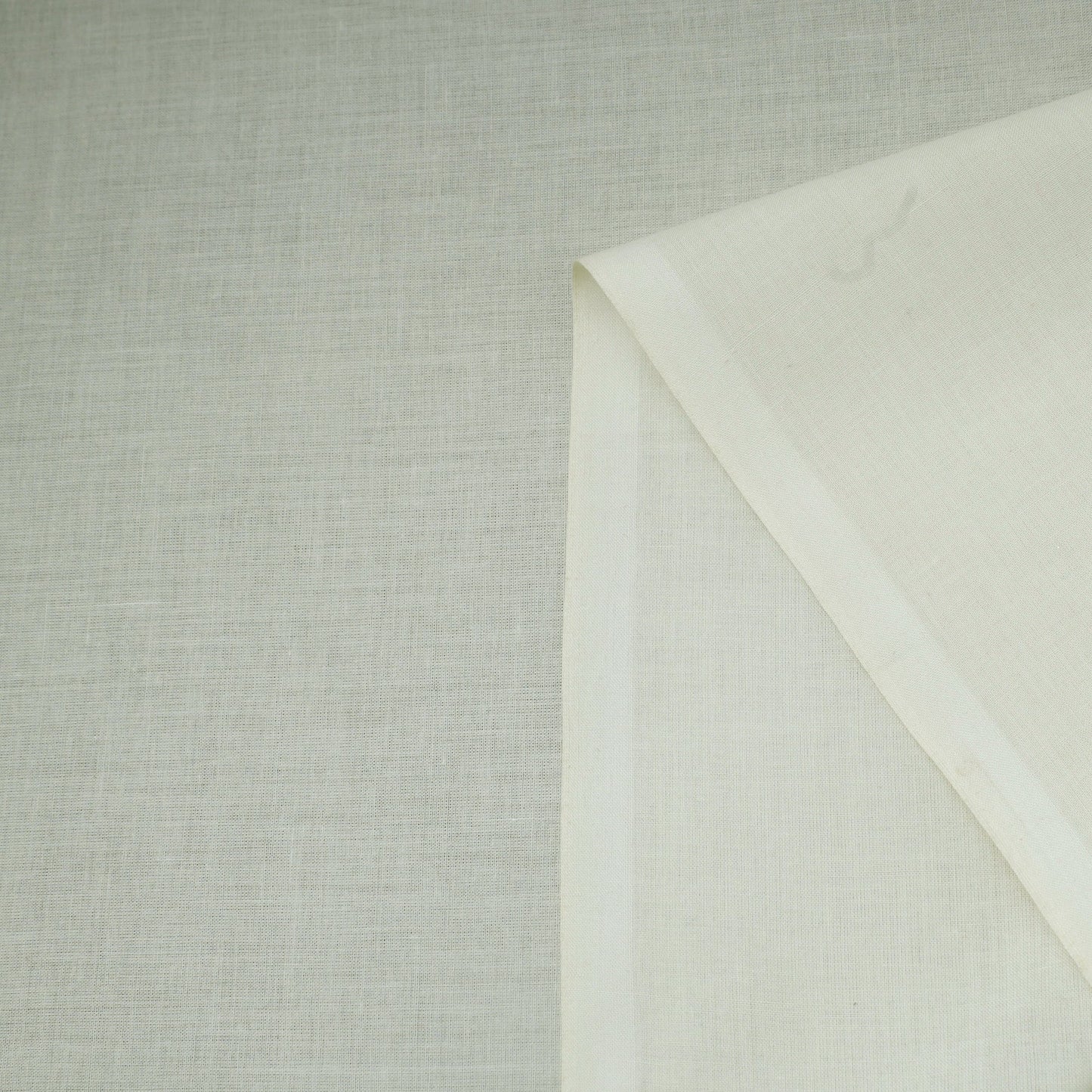 White Prewashed Cotton Plain Fabric