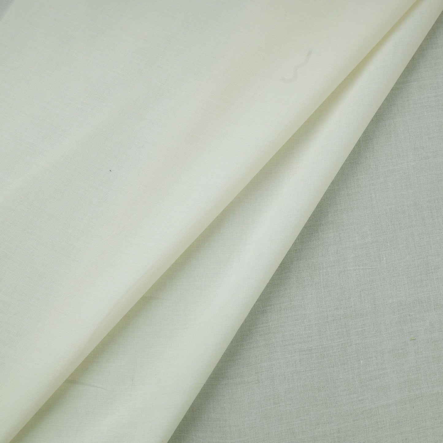 White Prewashed Cotton Plain Fabric