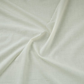 White Prewashed Cotton Plain Fabric