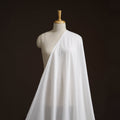 White - prewashed dyed cotton plain fabric 02 - handcrafted