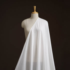White - prewashed dyed cotton plain fabric 02 - handcrafted