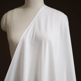 White - prewashed dyed cotton plain fabric 02 - handcrafted