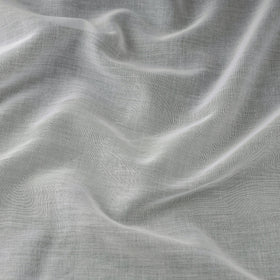 White Prewashed Mul Cotton Plain Fabric