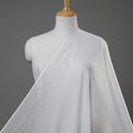 White Prewashed Mul Cotton Plain Fabric