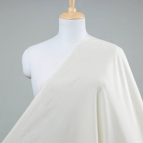 Buy White Prewashed Plain Cotton Fabric