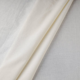 Buy White Prewashed Plain Cotton Fabric