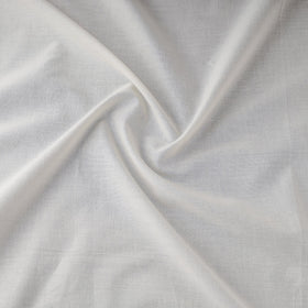 Buy White Prewashed Plain Cotton Fabric