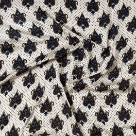  Ajrakh Block Printed Modal Silk Precut fabric 