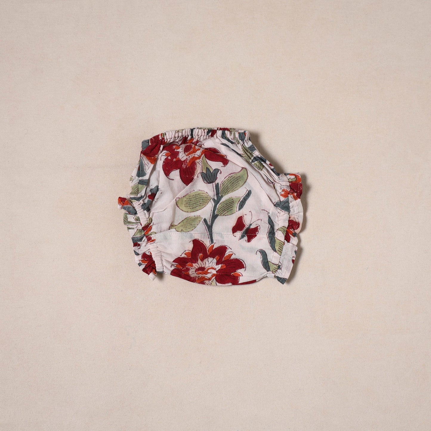 White - pure cotton baby girls floral top & shorts (6-12