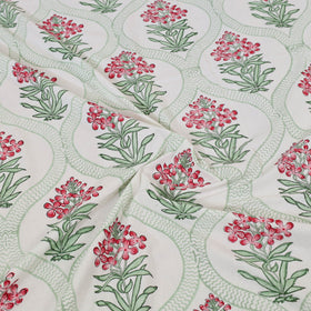 Buy Pure Cotton Double Sanganeri Print Bed Sheet