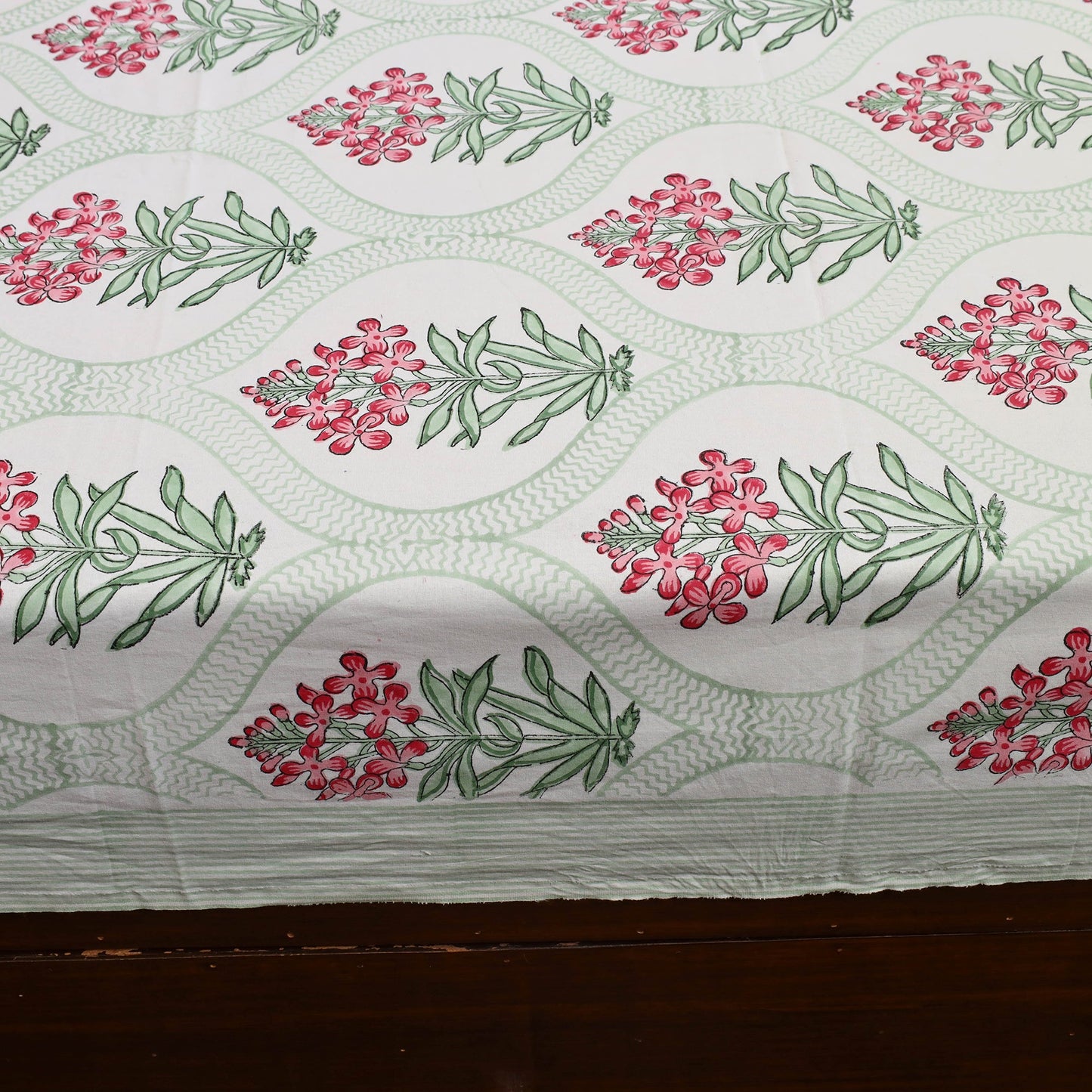 Buy Pure Cotton Double Sanganeri Print Bed Sheet