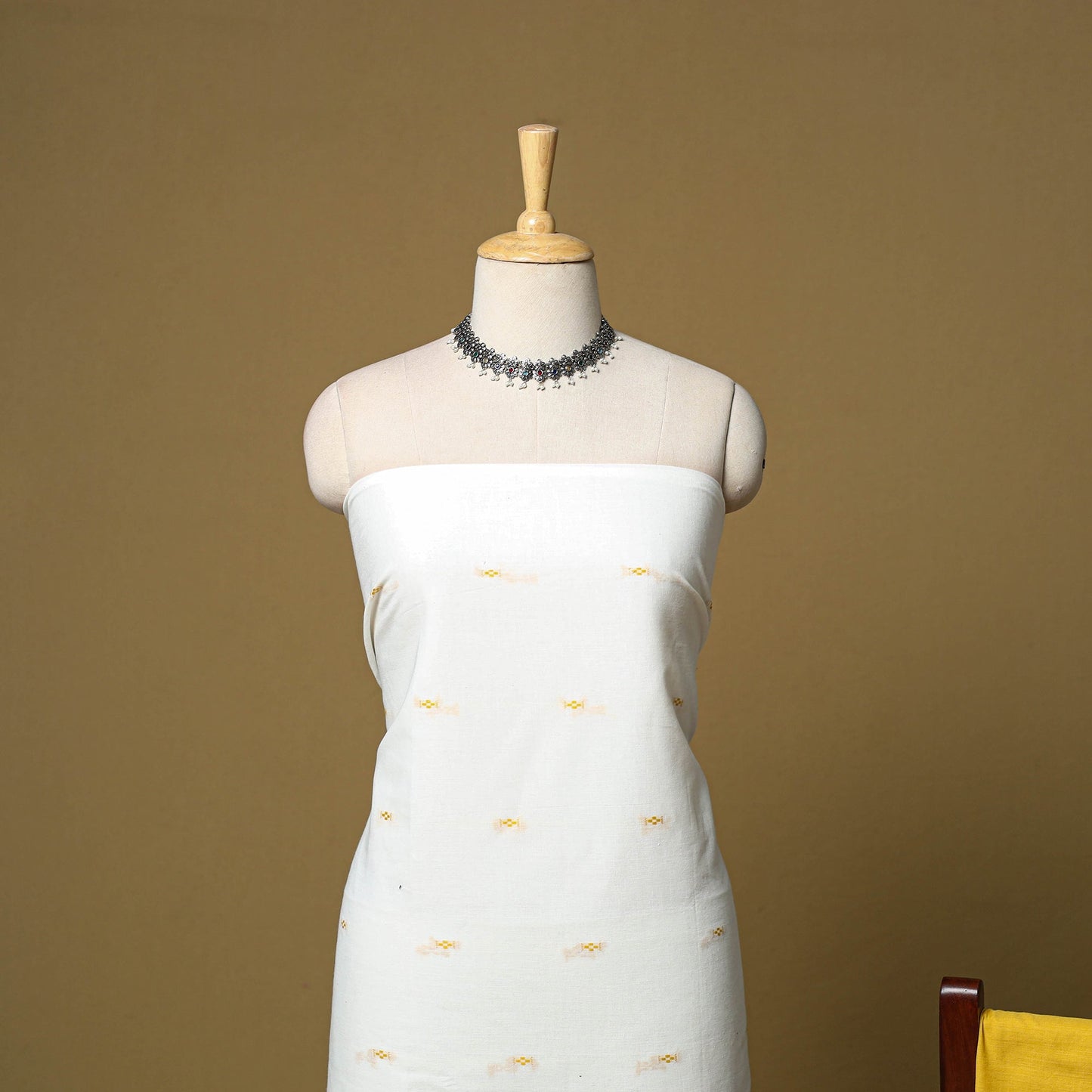 Pure cotton jacquard 3pc unstitched dress material 06