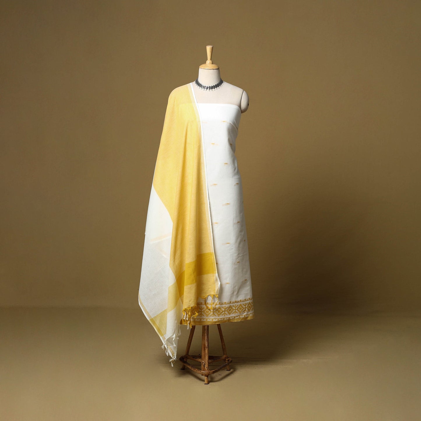 Pure cotton jacquard 3pc unstitched dress material 06