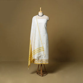 Pure cotton jacquard 3pc unstitched dress material 13