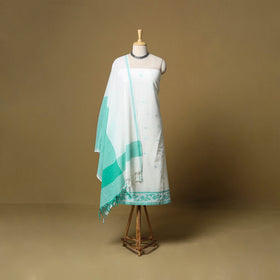 Pure cotton jacquard 3pc unstitched dress material 14