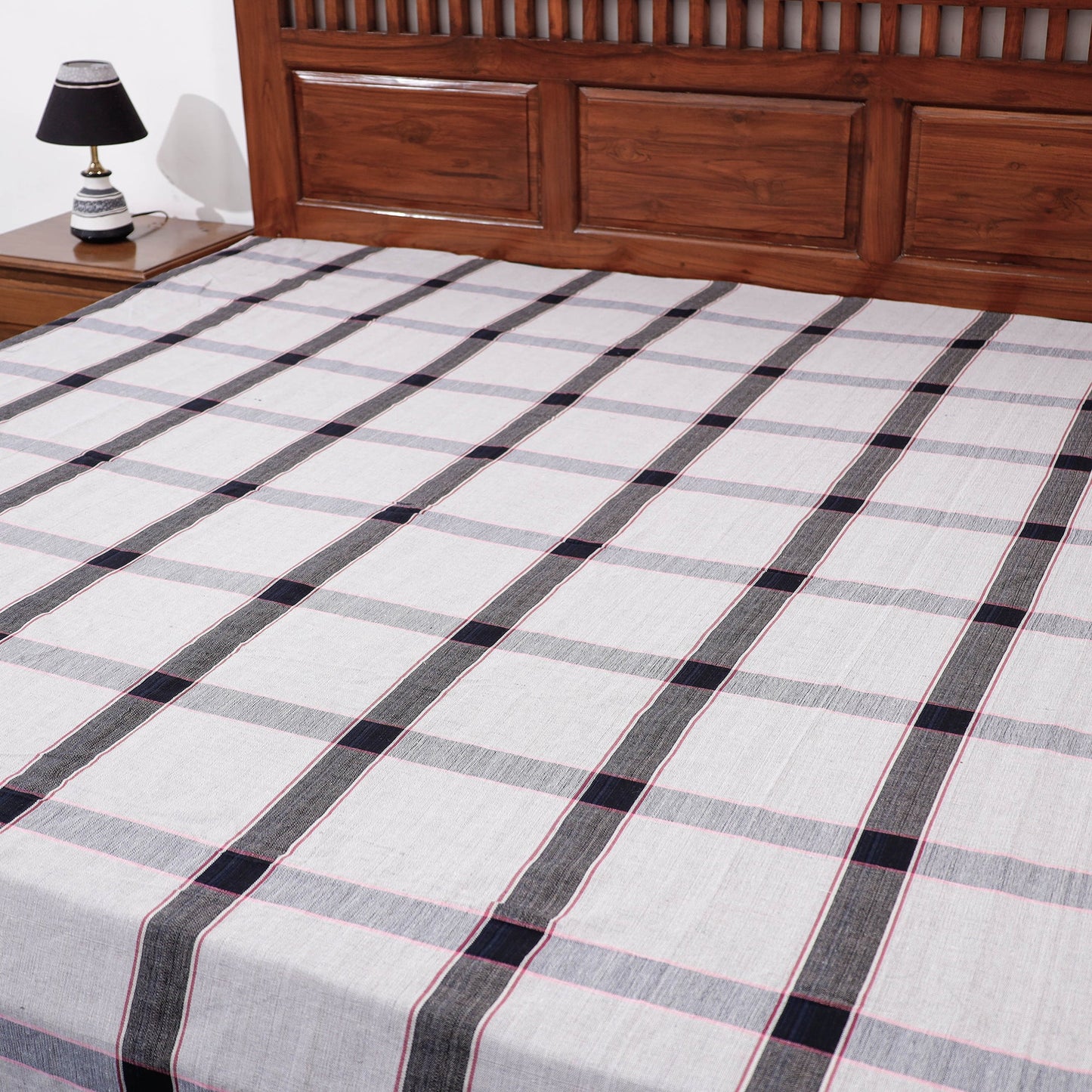  Pure Handloom Cotton Double Bed Cover Online at iTokri.com