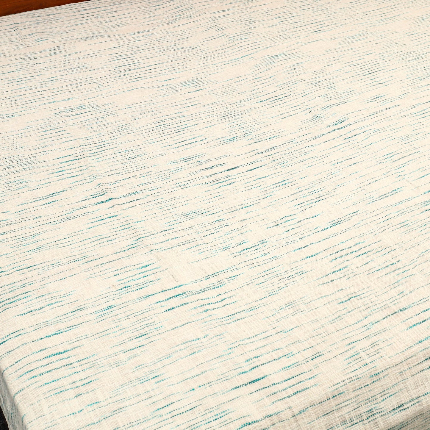 White - pure handloom cotton double bed cover from bijnor