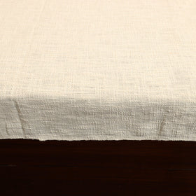 White - pure handloom cotton double bed cover from bijnor