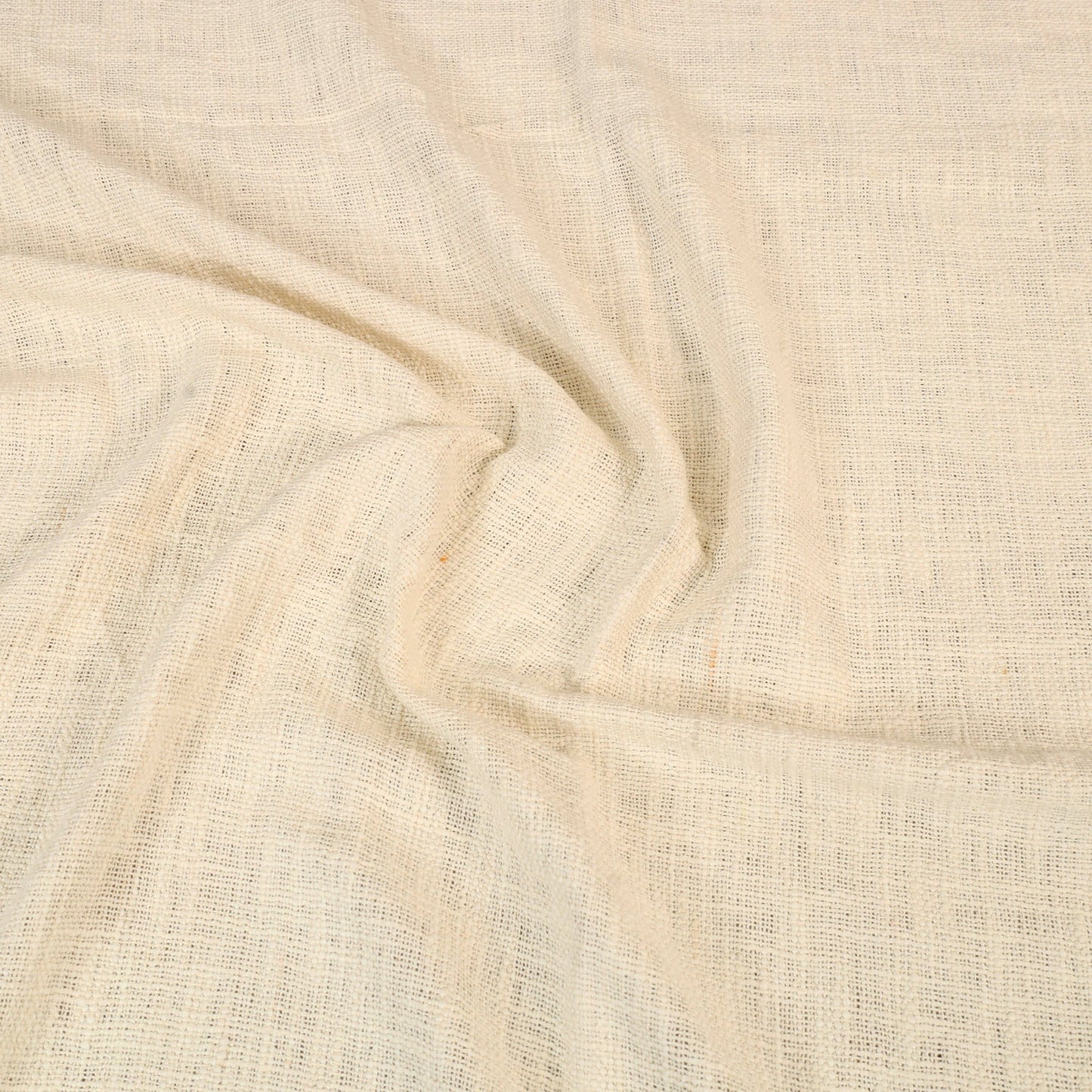White - pure handloom cotton double bed cover from bijnor