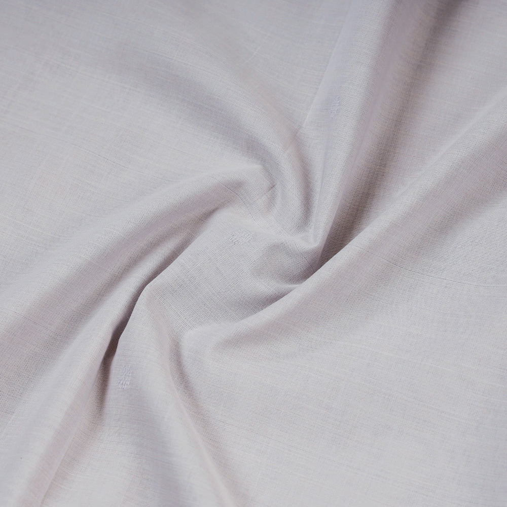 White - pure handloom thread buti mul cotton kurta material