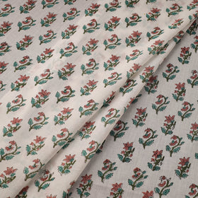 Pure mul cotton hand sanganeri fabric 05 - handcrafted