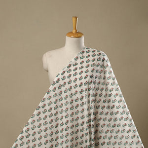 Pure mul cotton hand sanganeri fabric 05 - handcrafted