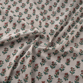 Pure mul cotton hand sanganeri fabric 05 - handcrafted