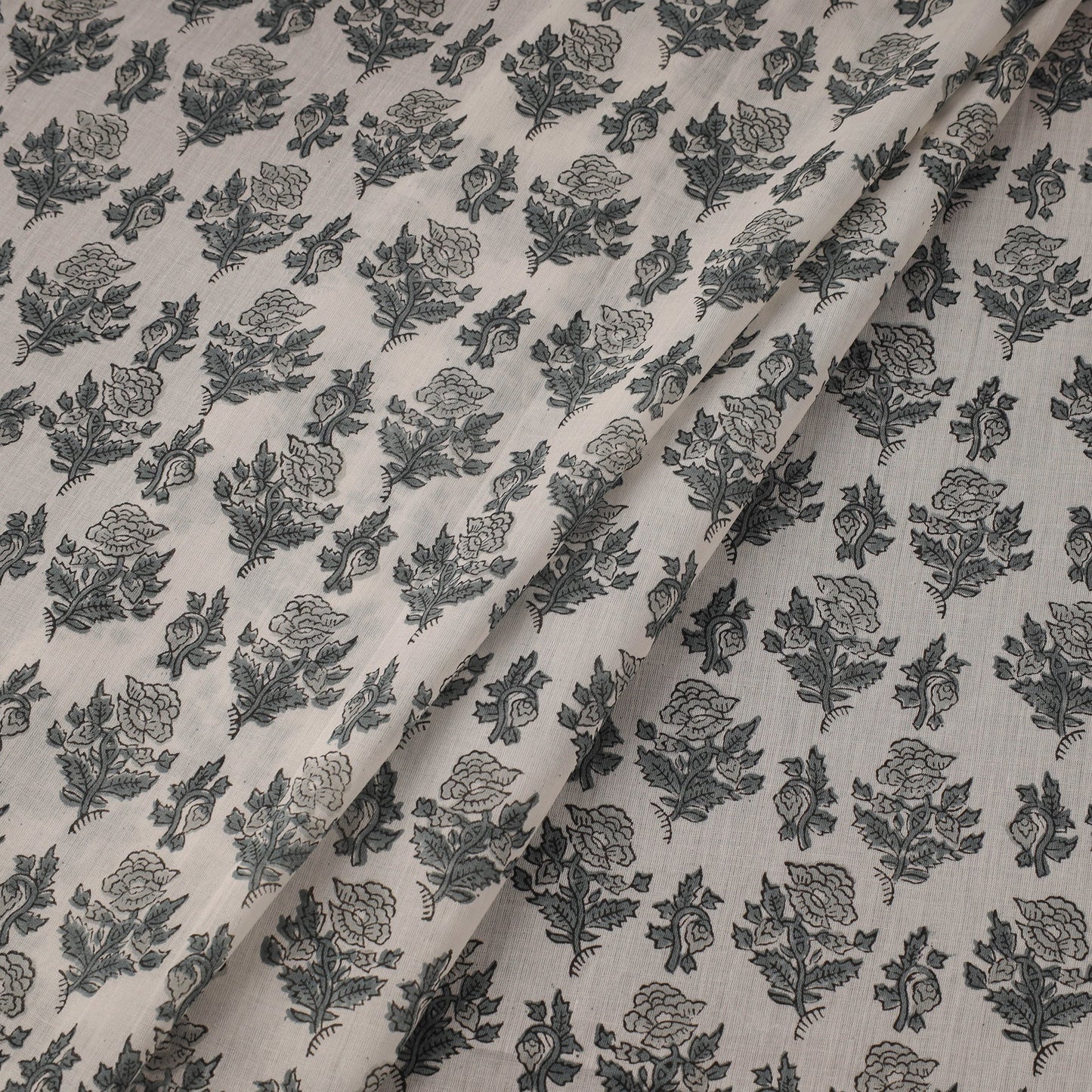 Pure mul cotton hand sanganeri fabric 18 - handcrafted
