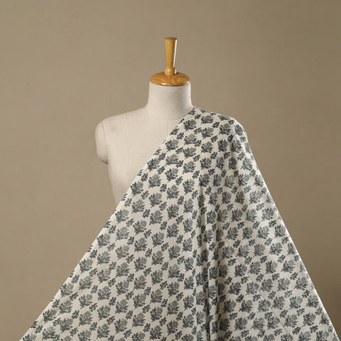 Pure mul cotton hand sanganeri fabric 18 - handcrafted